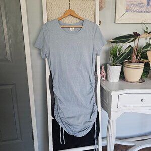 Victoria’s Secret PINK Light Blue Bodycon Mini Dress | Drawstring Ruched Sides